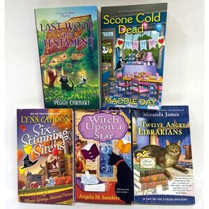 Lot of 5, Gently-Read Cozy Mysteries Mystery books - Misc Themes & Authors